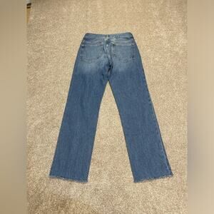 Gap boy jeans sz 4R 27W distressed mid rise medium wash blue jeans stretch denim